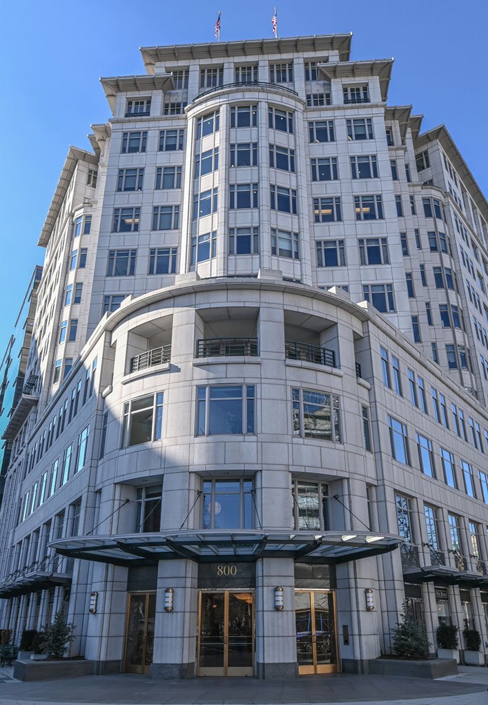 DC Virtual Office Space and Office Rental available at this Connecticut Avenue building overlooking Lafayette Park.